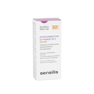 Sensilis - Photocorrection D-Pigment SPF50+, Mousse con Color
