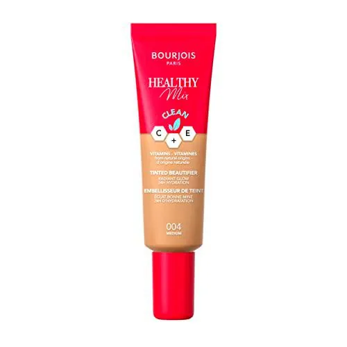 Bourjois Healthy Mix Tinted Beautifier - Crema facial con color tono 004, 30ml