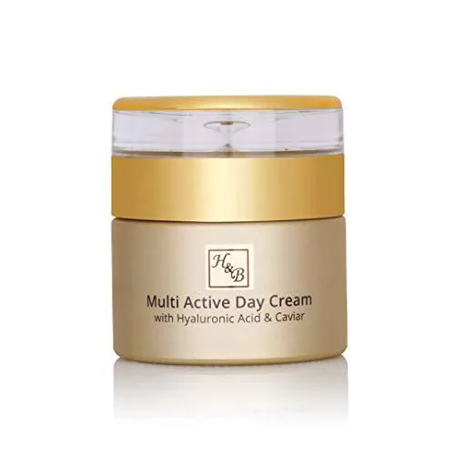 H&B - Crema de día multiactiva PREMIUM - Enriquecido con ácido hialurónico y extracto de caviar-50 ml