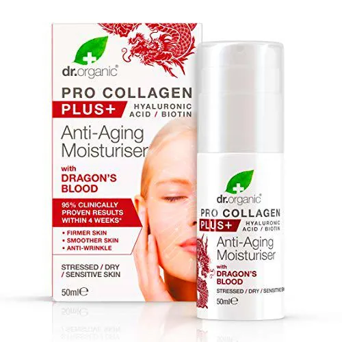 Dr. Organic | Crema antienvejecimiento Pro Colágeno Plus+ con Sangre de Dragón | 50 ml de Dr. Organic