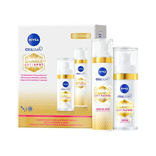 NIVEA Luminous - Juego de cara sérum y crema de día