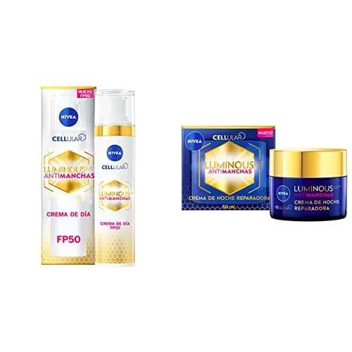 NIVEA Cellular LUMINOUS 630 Antimanchas Crema de Día FP50 (1 x 40 ml) + NIVEA Crema de Noche Reparadora Cellular Luminous 630 (1 x 50 ml)