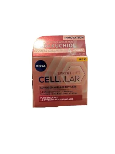 Nivea Cellular crema de día Filler + Elasticity - 50 ml | Crema de día antienvejecimiento con ácido hialurónico y bakuchiol