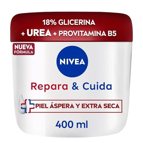 NIVEA Repara & Cuida Crema hidratante corporal, facial y para manos (1 x 400 ml)