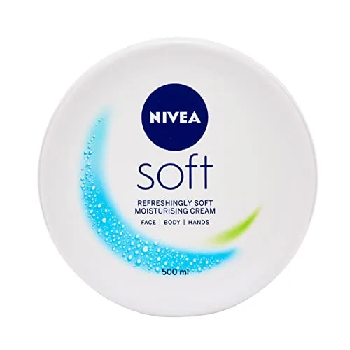 NIVEA Soft (1 x 500 ml), crema multiusos con aceite de jojoba y vitamina E