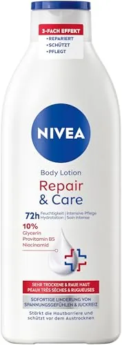 NIVEA Body Lotion Repair & Care, crema corporal para piel muy seca y alivio de la tensión