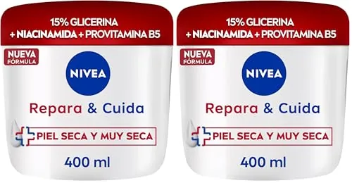 NIVEA Repara & Cuida Crema hidratante corporal, facial y para manos (1 x 400 ml)