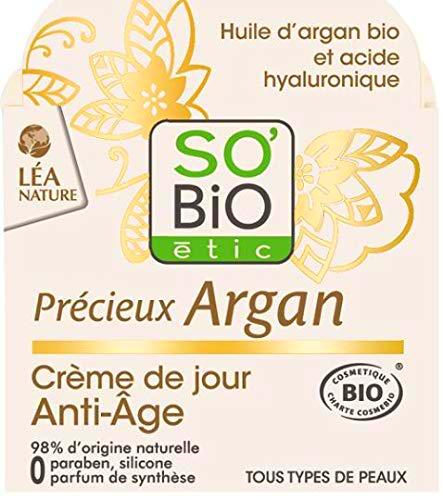 SO'BIO ETIC Crema DE Dia ANTIEDAD hialuronico-argan 50ml