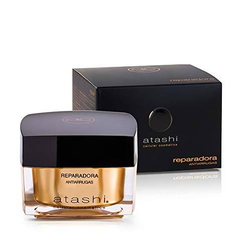 Atashi Antiedad - Crema Reparadora Antiarrugas | Corrige Arrugas Profundas | Efecto Lifting Inmediato| Antiedad | Efecto Anti-Estrés y Calmante | Ultra-hidratante | Retinol y Gardenia
