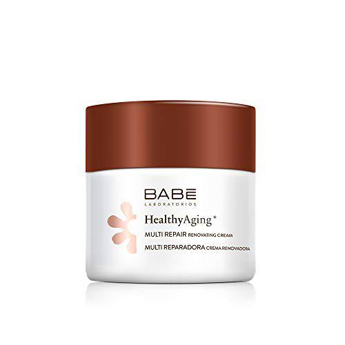 Laboratorios Babé - Multi Reparadora | HealthyAging+ | Crema Facial Hidratante De Noche Renovadora 50 ml | Nutritiva | Regeneradora | Aspecto Joven | Colágeno | Piel Sensible| Antiarrugas