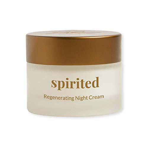 Crema de noche antiarrugas vegana para una piel radiante con vitamina E 45ml -Dermatológicamente probada y calificada como "EXCELENTE"-
