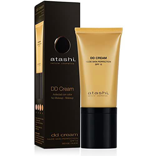 Atashi DD Cream Antiedad | Tratamiento Antiedad con Color | No Makeup