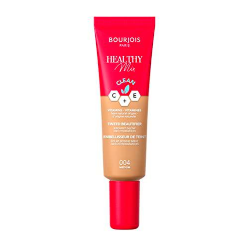 Bourjois Healthy Mix Tinted Beautifier - Crema facial con color tono 004, 30ml