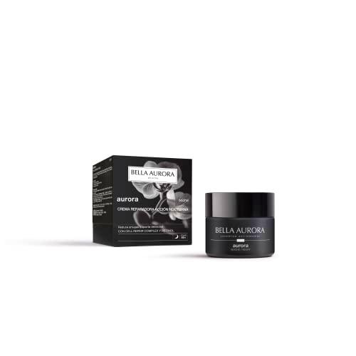 Bella Aurora Crema Reparadora Acción Nocturna para Pieles Deshidratadas | Tratamiento que aporta Densidad y Firmeza | Aurora