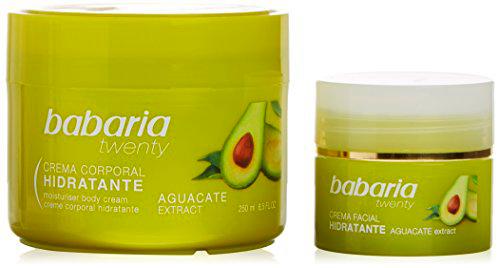Babaria 48207 - Crema facial hidratante aguacate 50 ml + loción corporal aguacate 250 ml