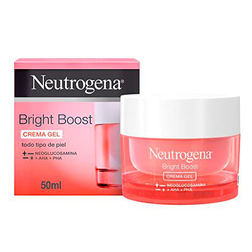 Neutrogena Bright Boost Crema Gel de Día, Hidratante Facial con Neoglucosamina, 50 ml
