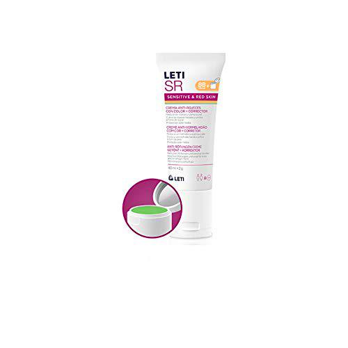 LETI Sr - Crema Anti Rojeces, Bb De Cuidado, Bálsamo Para Imperfecciones + Corrector