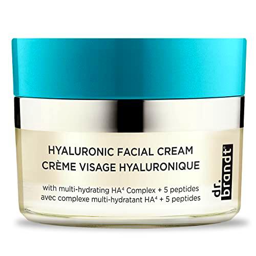 Dr. Brandt Hyaluronic Facial Cream, Crema Facial con Complejo Multi-Hidratante Ha4 + 5 Péptidos