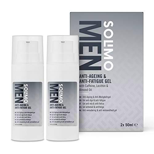 Marca Amazon - Solimo Gel antiedad &amp; antifatiga, envase de 2 x 50ml