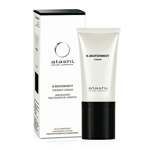 Atashi K-Bioferment | Therapy Cream Skin Booster | Reactivadora de Juventud | Revitalizante Antiedad Multicorrectora | Crema de Día con Biofermentos | Pieles Sensibles y Estresadas | 50ml