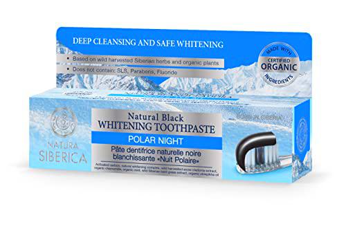 Natura Siberica Natura Siberica Naturalna wybielająca czarna pasta do zębów Polar Night Natura Siberica 100 ml