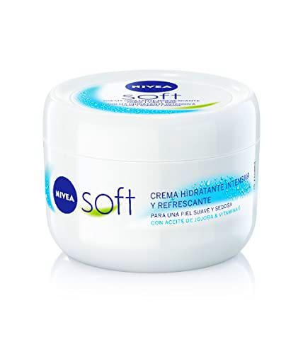 NIVEA Soft Crema Hidratante Multiuso (375 ml), crema ligera y refrescante para todo tipo de piel