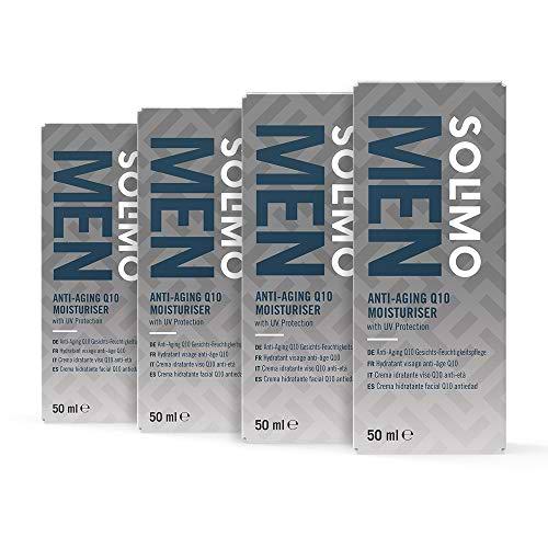 Marca Amazon - Solimo Men Crema hidratante facial Q10 Antiedad