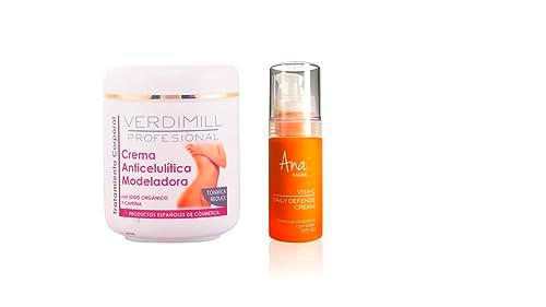 Verdimill Pack Anaticelulitica Modeladora NORMAL + DDcream con color SPF30 y vitamina C (30ml)