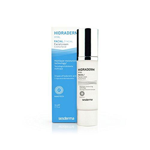 Sesderma | Crema hidratante Hidraderm Hyal | Hidratación facial | 3 tipos de ácido hialurónico | Máxima hidratación | Hidratación de rápida absorción | 50 ml