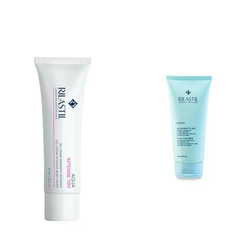 Rilastil Aqua Intense 72 horas, Gel Crema Facial, Hidratante Intensivo para Todo Tipo de Pieles