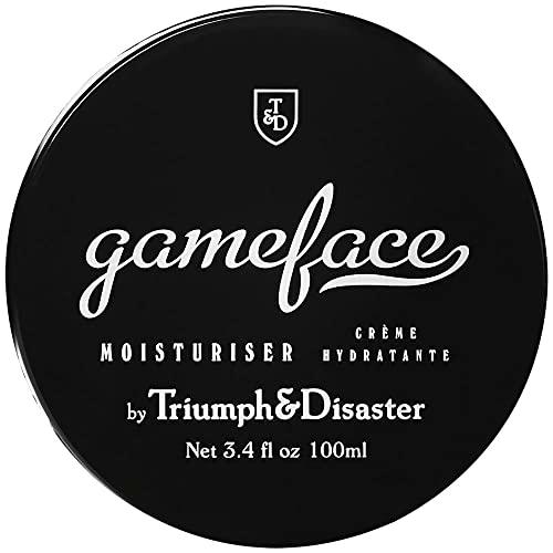 Triumph &amp; Disaster Gameface Moisturiser Jar 100ml - with Jojoba Extract Horopito Oil Vitamin E and Natural Antioxidants to Moisturise Invigorate and Rehydrate Dry Dull &amp; Tired Skin