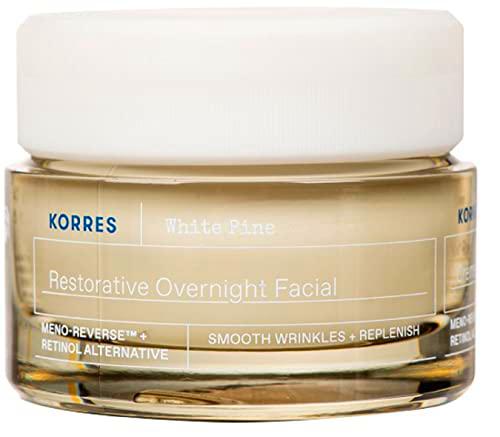 KORRES White Pine Meno Reverse - Crema de noche regeneradora para pieles maduras después de la menopausia