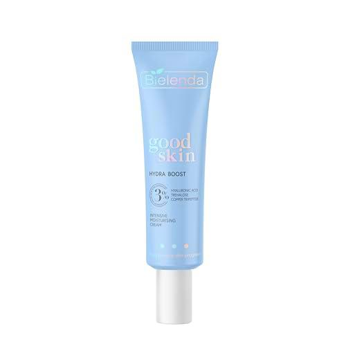 Bielenda Good Skin Hydra Boost Crema fuertemente hidratante Ácido hialurónico Trehalosa Tripéptido, 50 ml